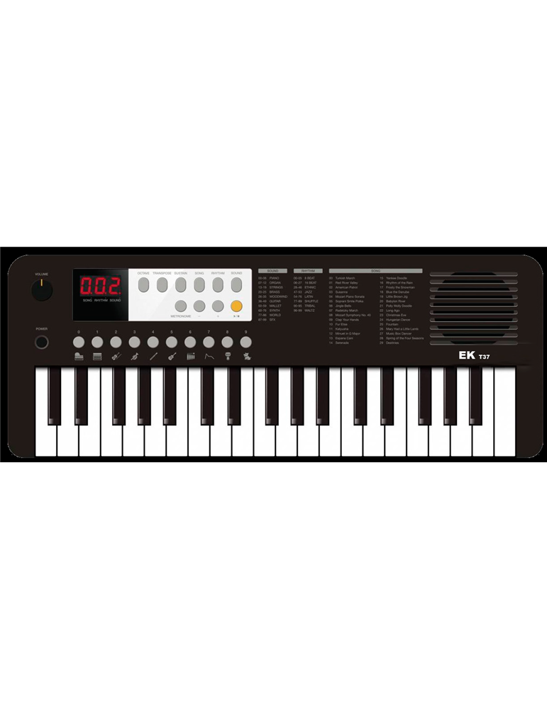 TECLADO EK NEGRO EKT37BK