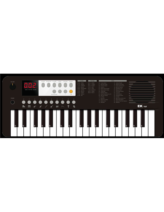 TECLADO EK NEGRO EKT37BK