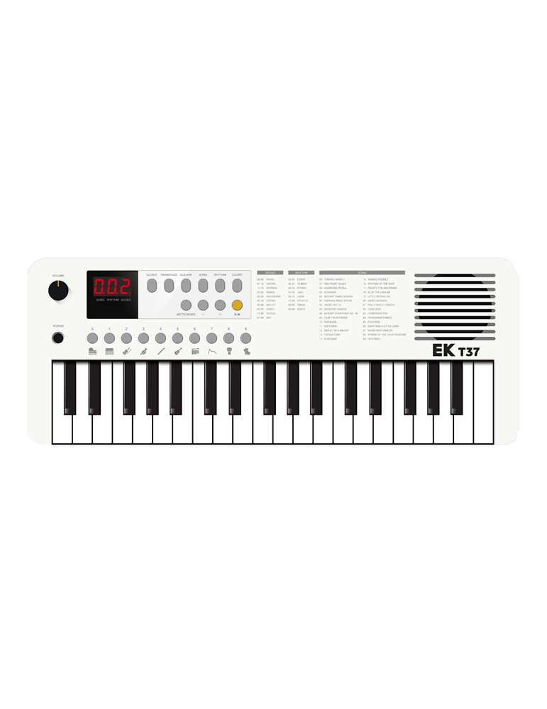 TECLADO EK BLANCO EKT37WH