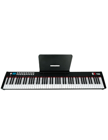 PIANO DE ESCENARIO PORTABLE CON BATERIA RECARGABLE NEGRO EK EKT88BK
