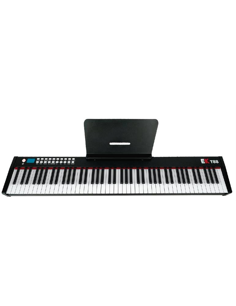 PIANO DE ESCENARIO PORTABLE CON BATERIA RECARGABLE NEGRO EK EKT88BK