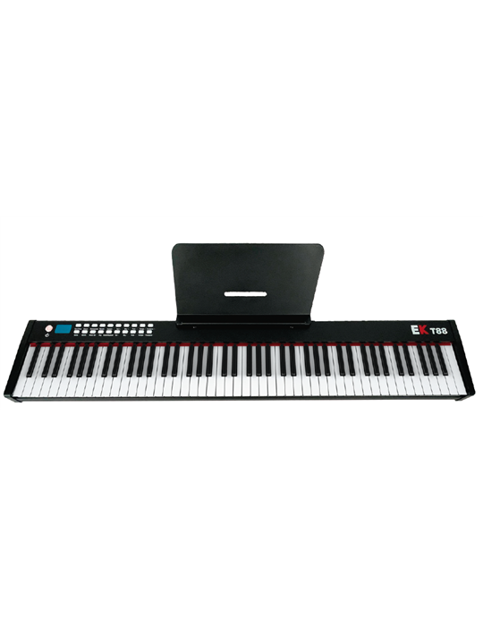PIANO DE ESCENARIO PORTABLE CON BATERIA RECARGABLE NEGRO EK EKT88BK