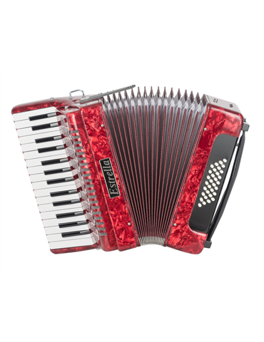 ACORDEÓN ESTRELLA 30/32 ROJO