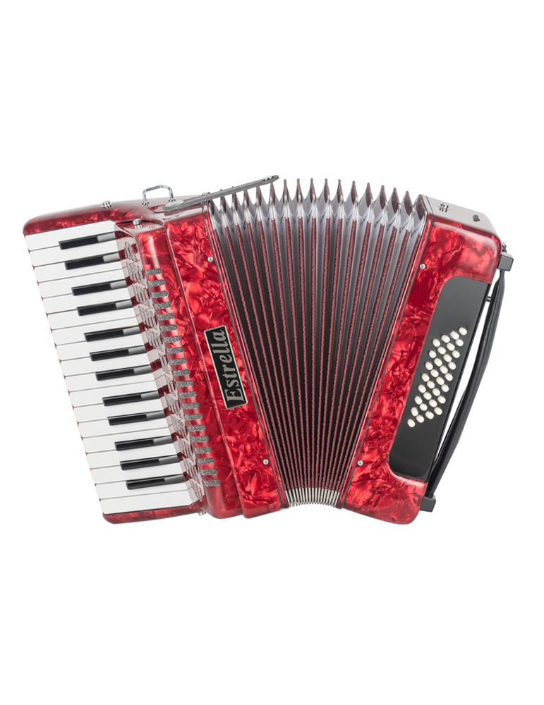 ACORDEÓN ESTRELLA 30/32 ROJO