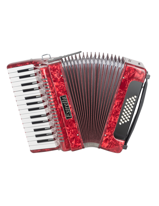 ACORDEÓN ESTRELLA 30/32 ROJO