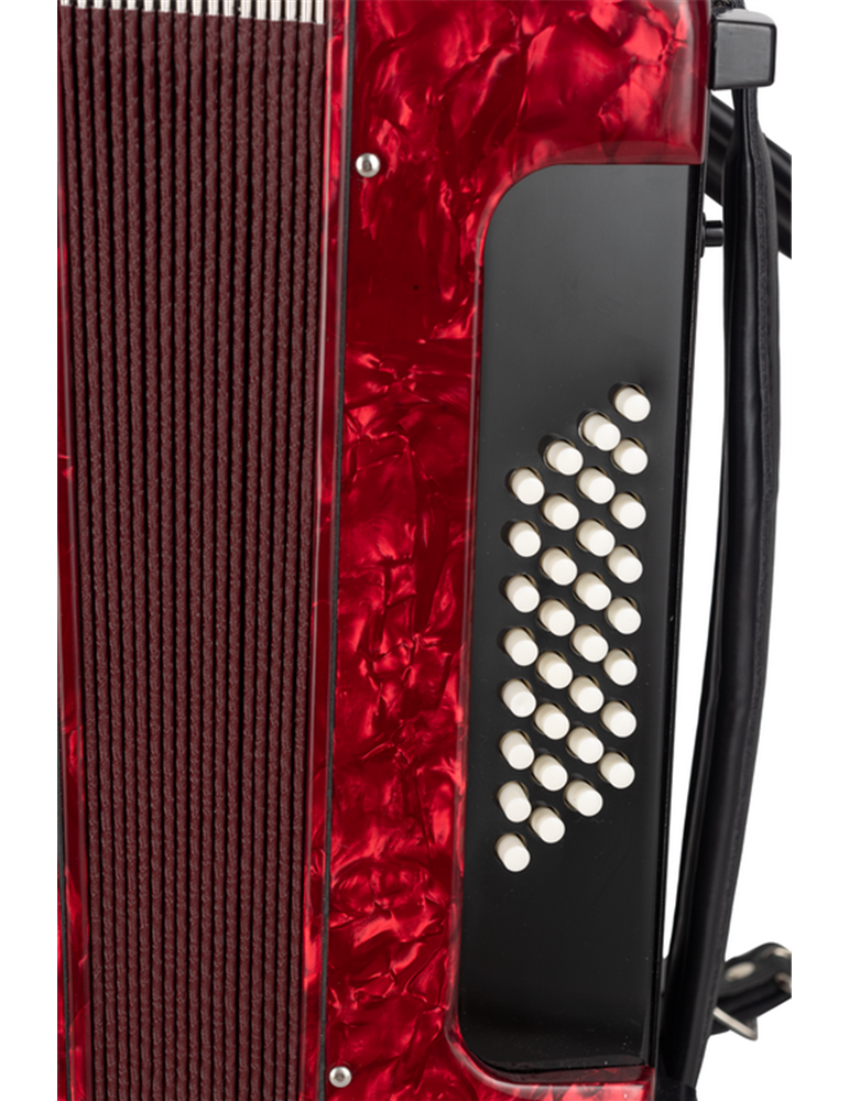 ACORDEÓN ESTRELLA 30/32 ROJO