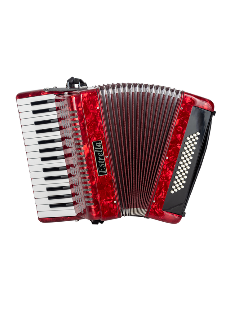 ACORDEÓN ESTRELLA 30/48 ROJO