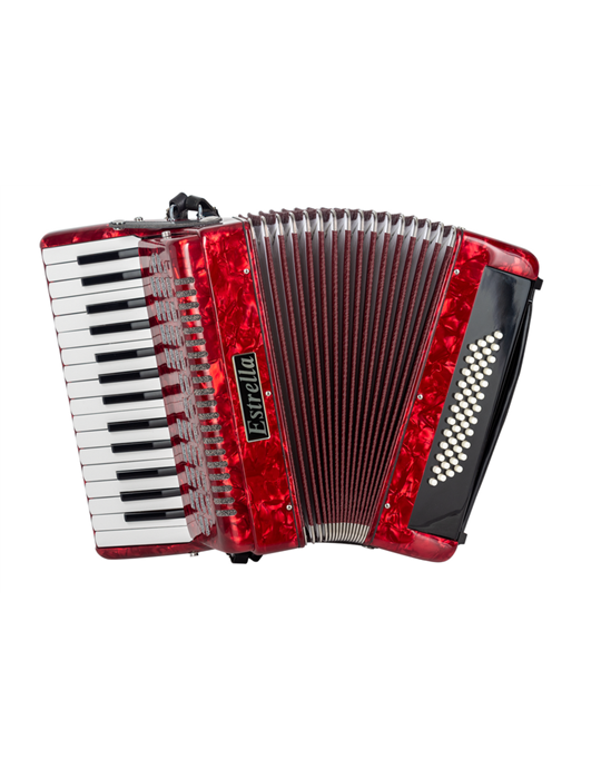 ACORDEÓN ESTRELLA 30/48 ROJO