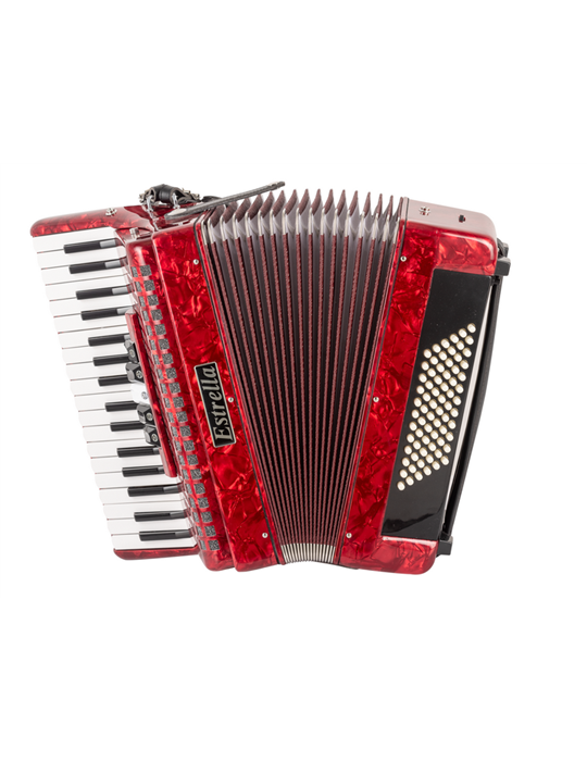 ACORDEÓN ESTRELLA 37/80 ROJO