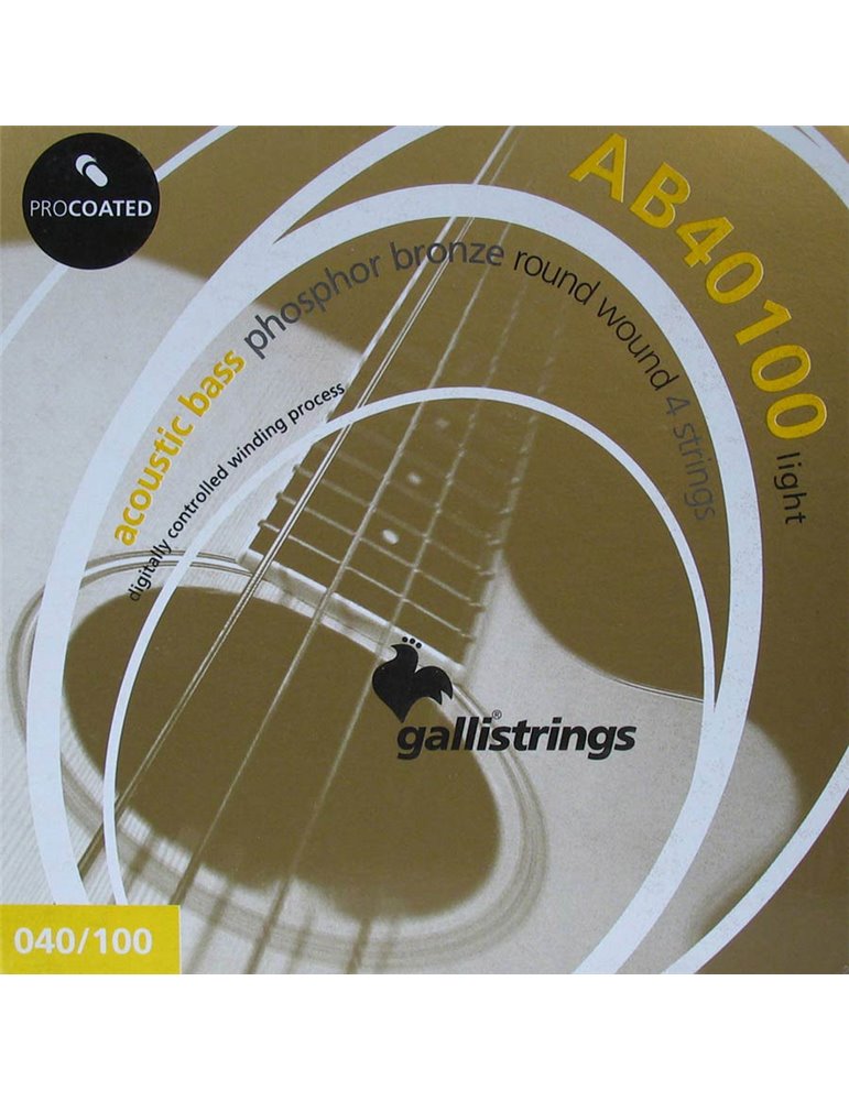 string set acoustic bass, phosphor bronze, light,