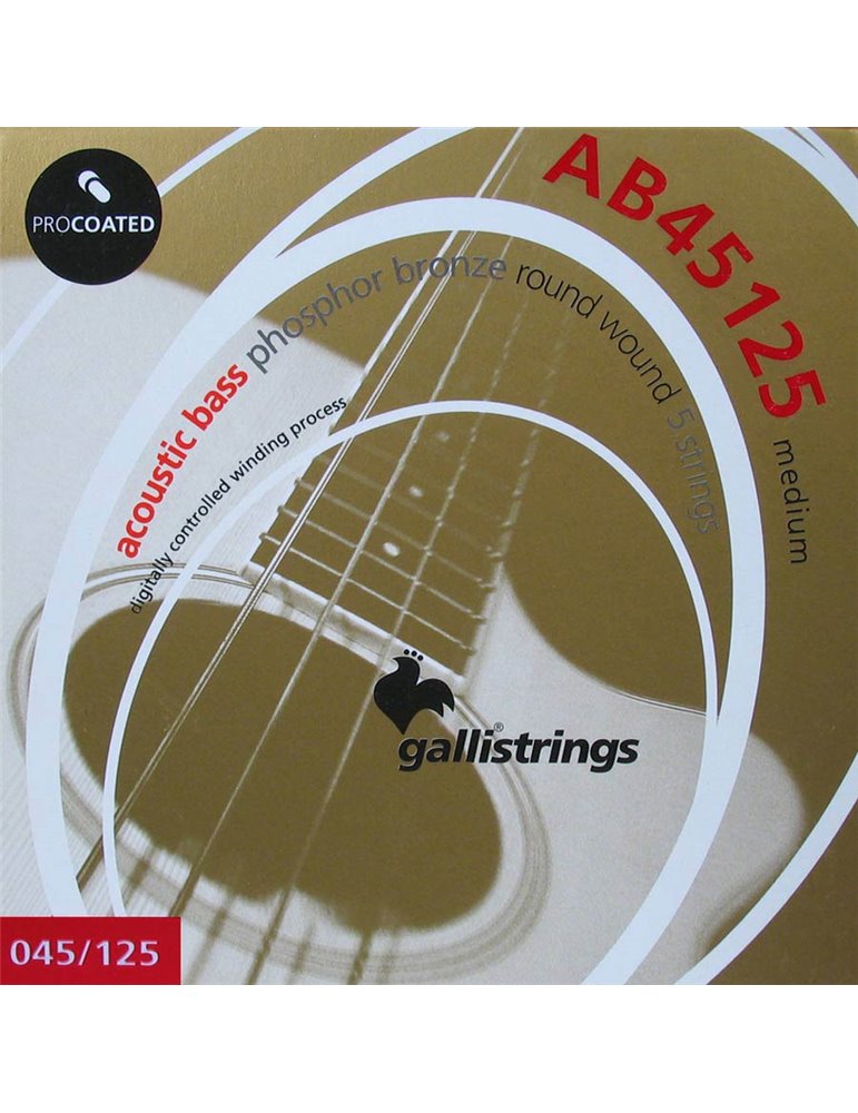 string set acoustic 5-string bass phosphor bronze