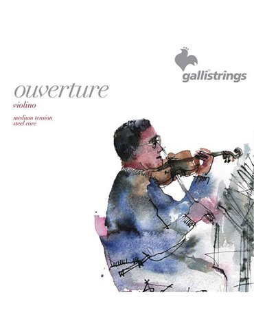 violin string set, 3/4, premium steel core