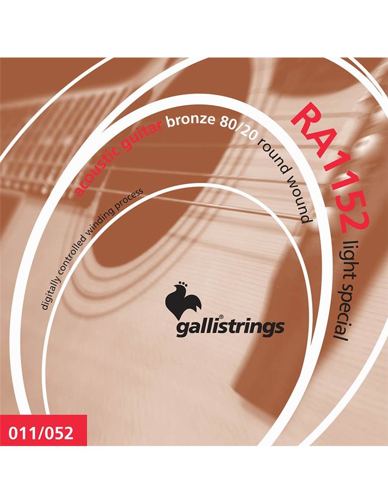 string set acoustic 80/20 bronze wound, light spec