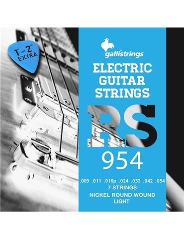 7-string set electric, nickel roundwound, light, 0