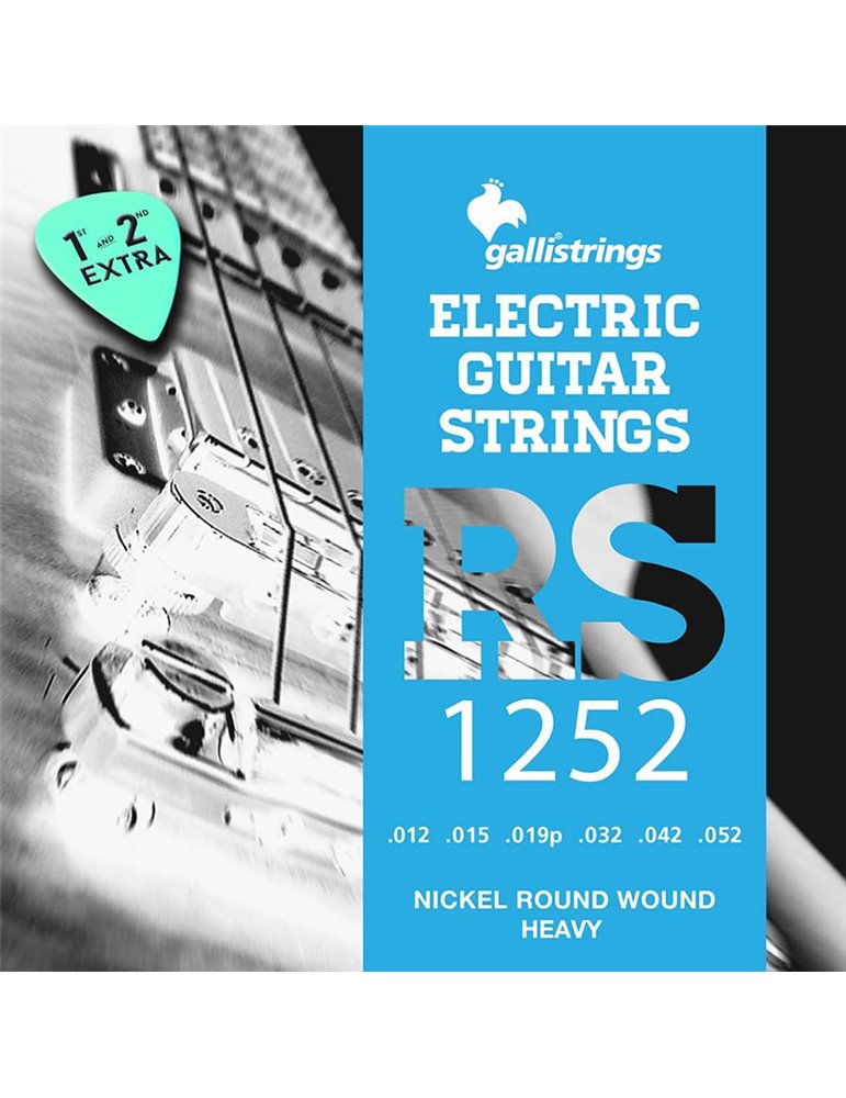 string set electric, nickel roundwound, heavy, 012