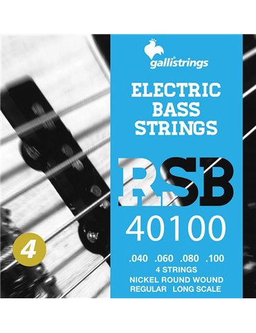 string set electric bass, nickel roundwound, regul