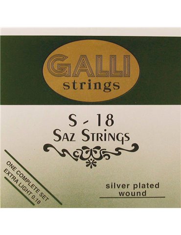 string set saz, silverplated extra light 007-009-0