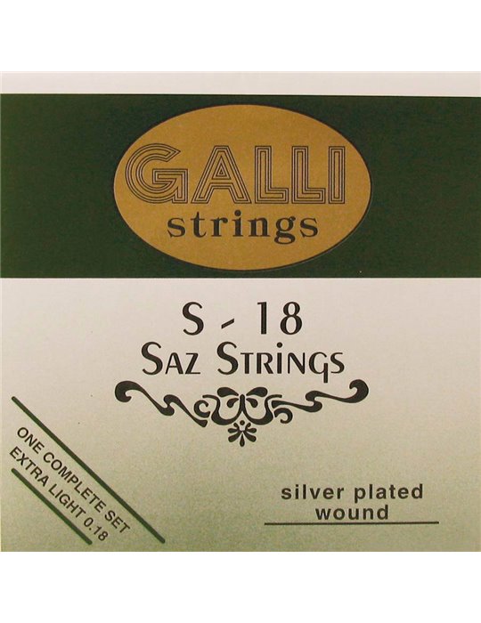 string set saz, silverplated extra light 007-009-0