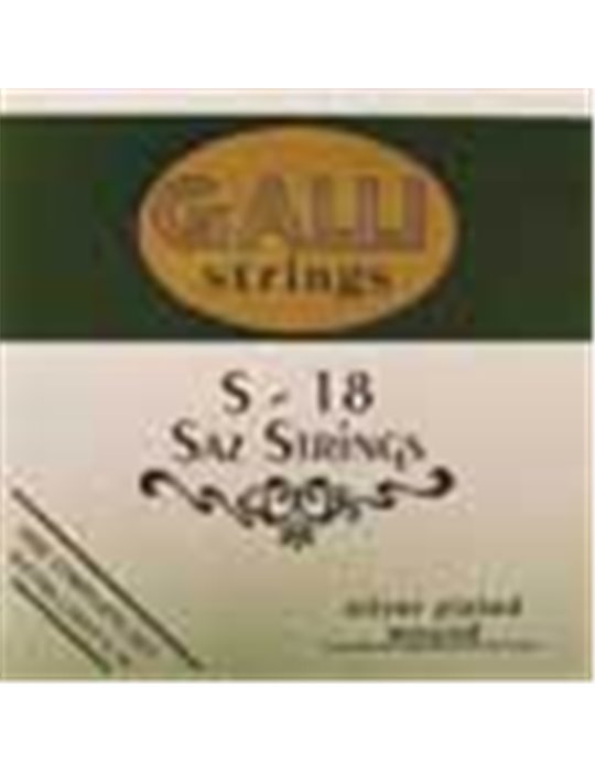 string set saz, silverplated extra light 007-009-0