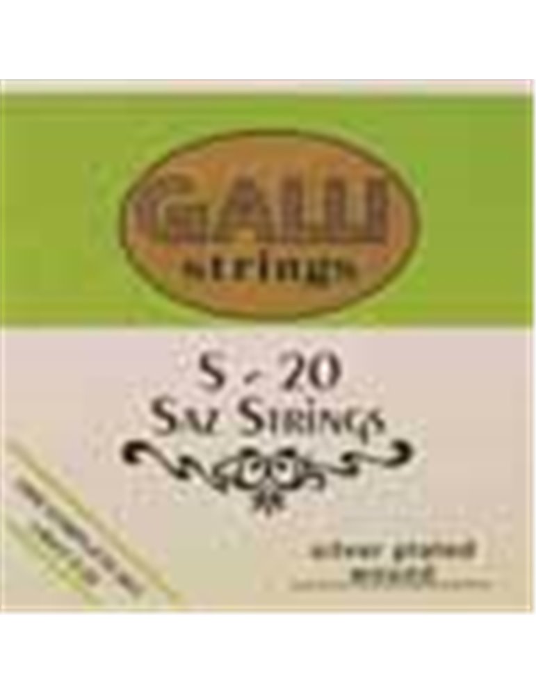 string set saz, silverplated light 008-008-012-014