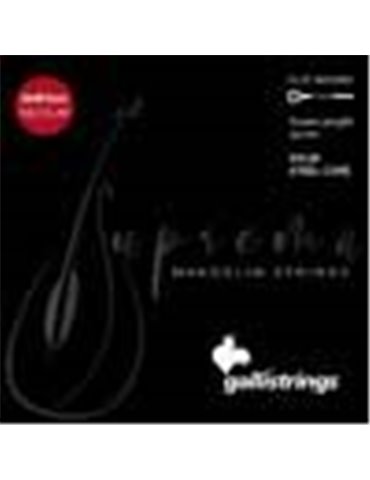 string set mandolin, chrome steel flatwound, mediu 2