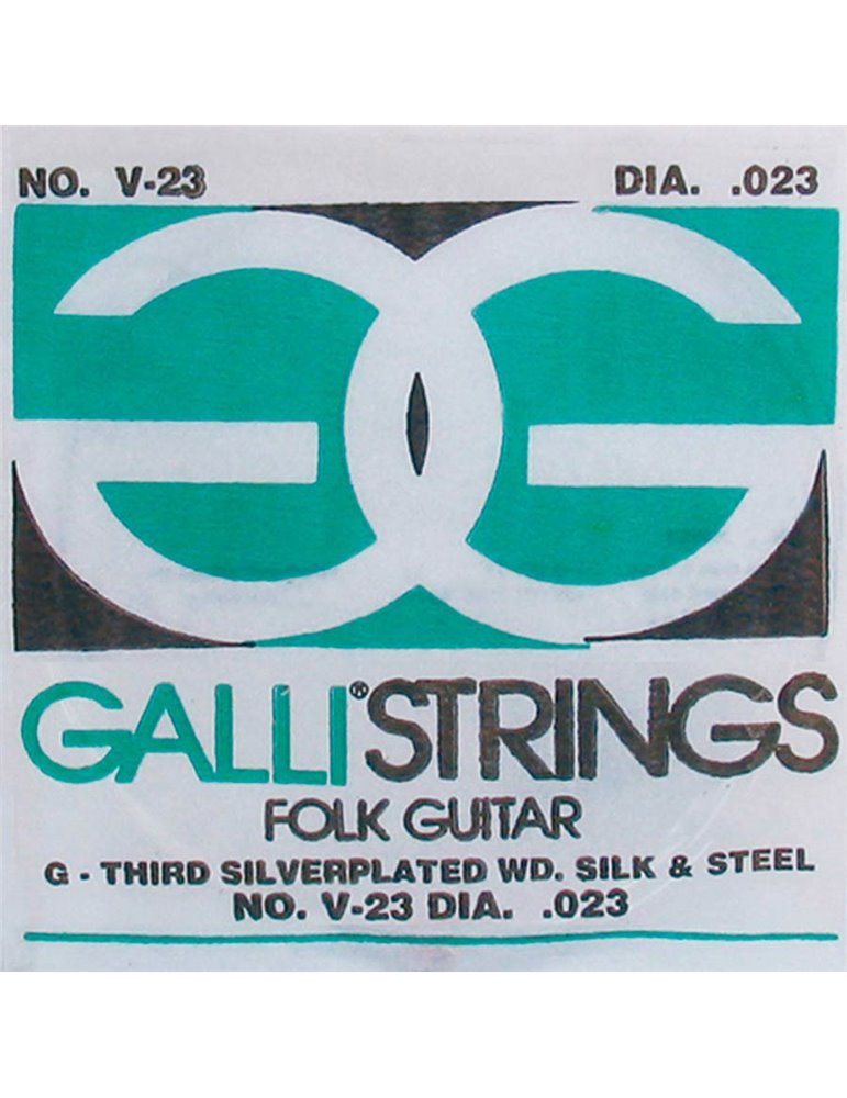 G-3 string acoustic, 023, silverplated wound on si
