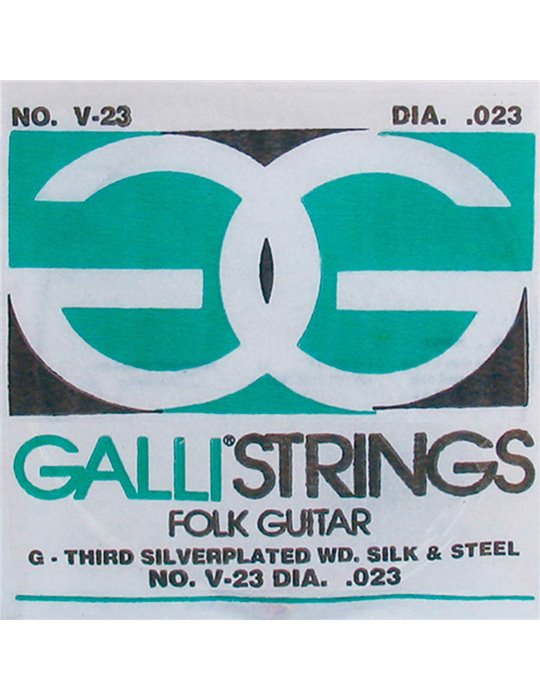 G-3 string acoustic, 023, silverplated wound on si