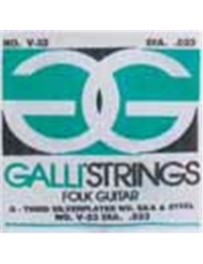 G-3 string acoustic, 023, silverplated wound on si