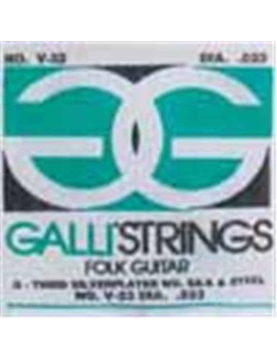 G-3 string acoustic, 023, silverplated wound on si