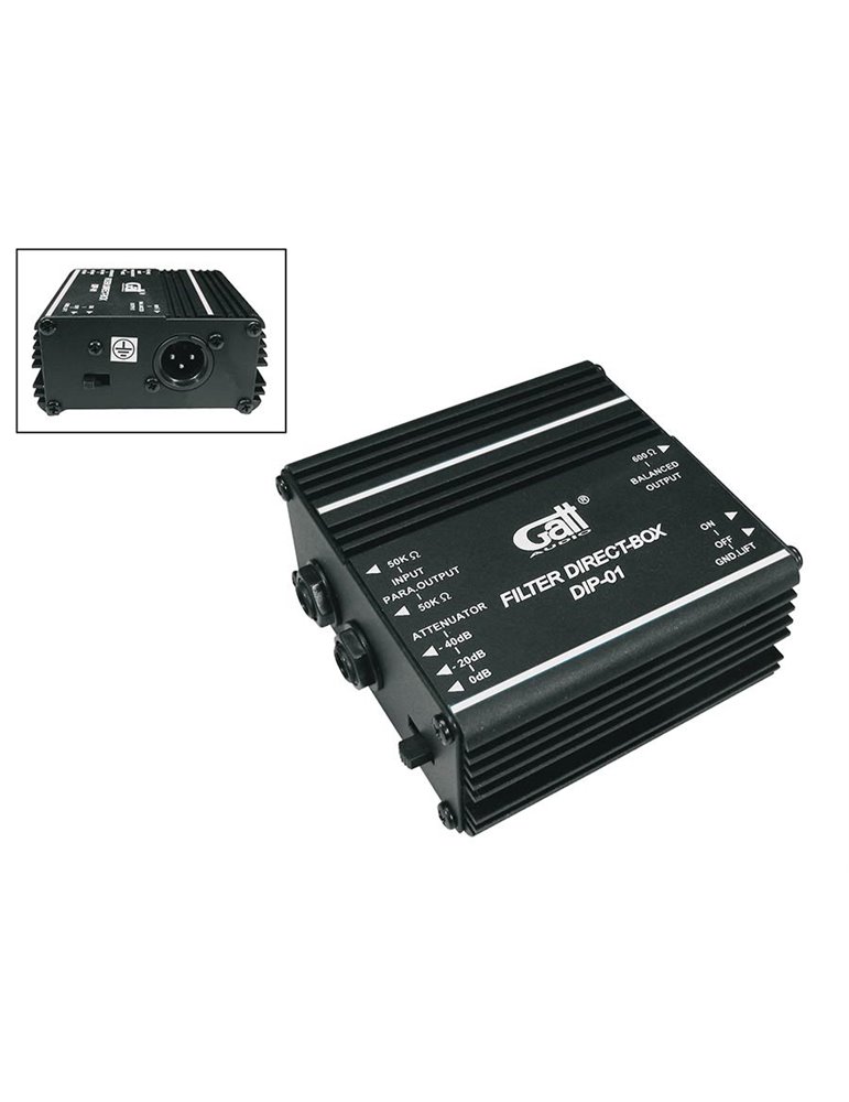 Caja DI pasiva con salida paralela Gatt Audio