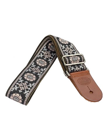 CORREA GAUCHO SERIE DELUXE TRADICIONAL PARA GUITARRA 50mm AMARILLO/NEGRO 2