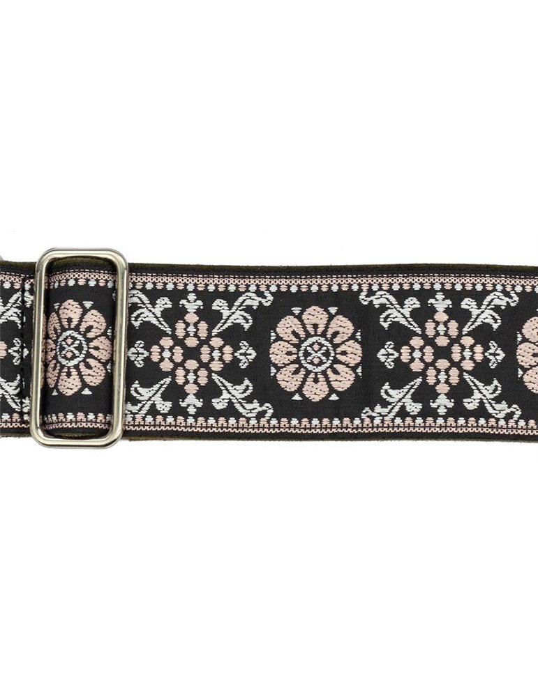 CORREA GAUCHO SERIE DELUXE TRADICIONAL PARA GUITARRA 50mm AMARILLO/NEGRO