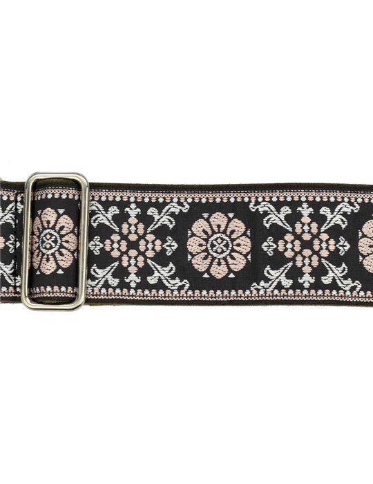 CORREA GAUCHO SERIE DELUXE TRADICIONAL PARA GUITARRA 50mm AMARILLO/NEGRO