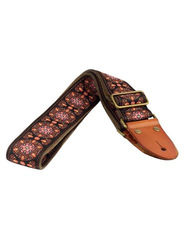 CORREA GAUCHO AUTÉNTICO DELUXE TRADICIONAL PARA GUITARRA 50mm HEBILLA LATÓN BL/PK 2