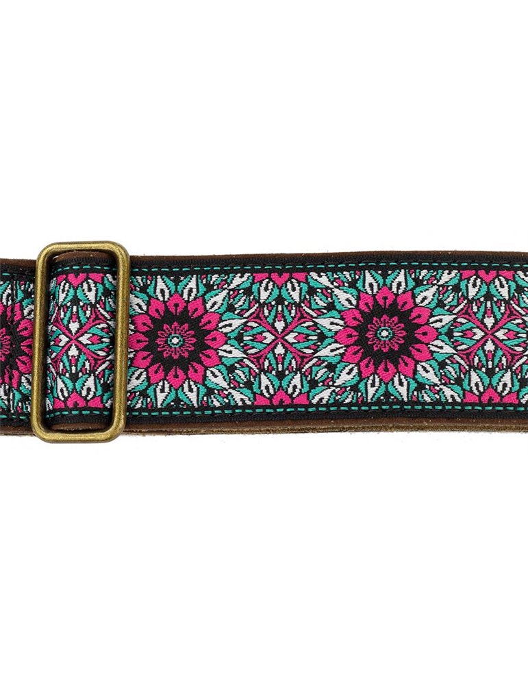 CORREA GAUCHO AUTÉNTICO DELUXE TRADICIONAL PARA GUITARRA 50mm HEBILLA LATÓN BK/BU/PK