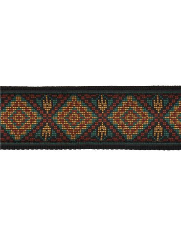 CORREA GAUCHO SERIE TRADICIONAL PARA GUITARRA 50mm CUERO ESTAMPADO 2