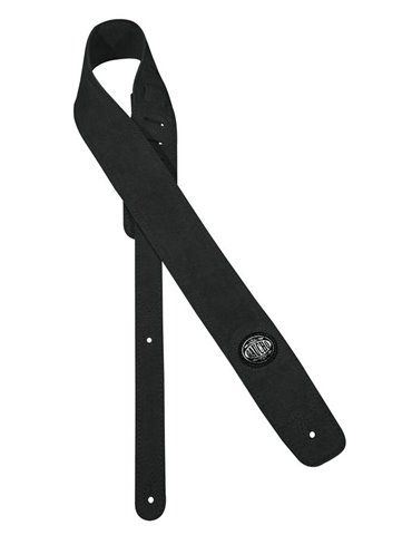 CORREA GAUCHO SERIE SUEDE PARA GUITARRA NEGRA/NEGRA