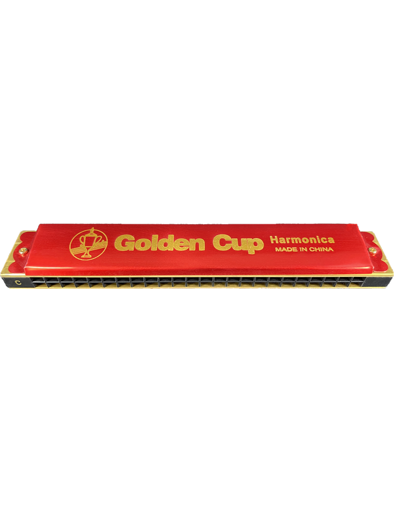 ARMÓNICA GOLDEN CUP 48 VOCES TAPAS ANODIZADAS