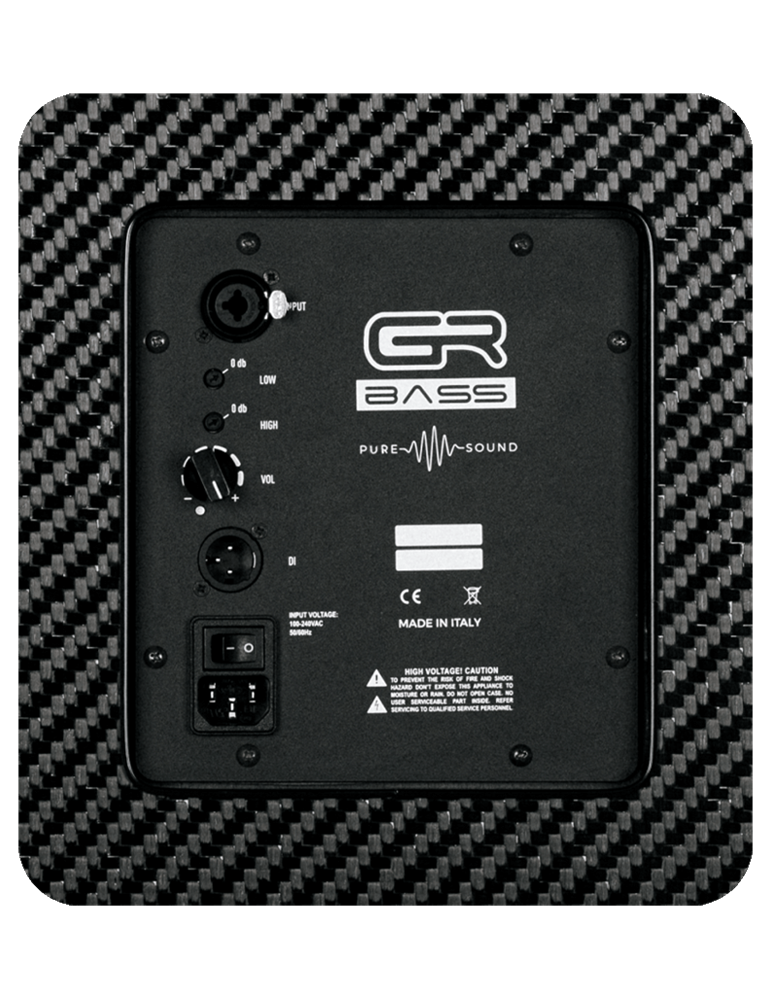 CABINA ACTIVA DE FIBRA DE CARBONO PARA BAJO 800W