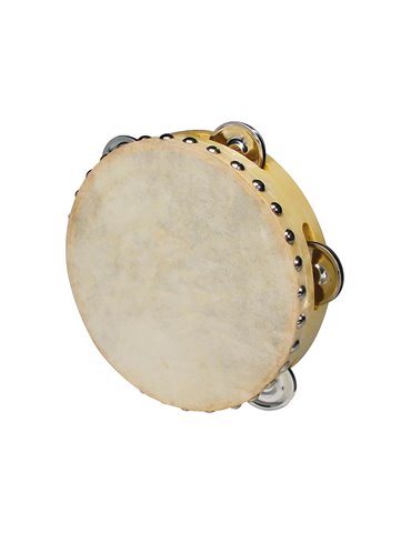 Pandereta parche cuero Hayman 7pg 5 sonajas