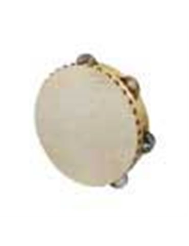 Pandereta parche cuero Hayman 8pg 5 sonajas 2