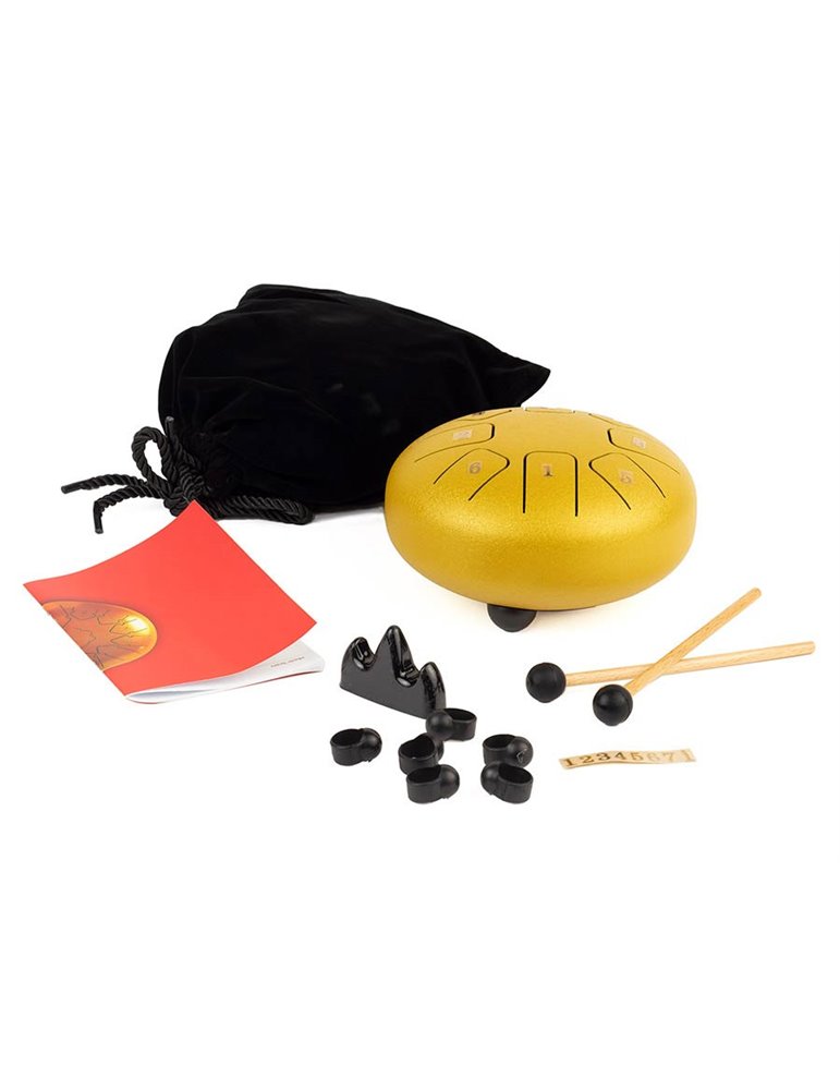 TONGUE DRUM HAYMAN DE 6” DO MAYOR 8 NOTAS DORADO