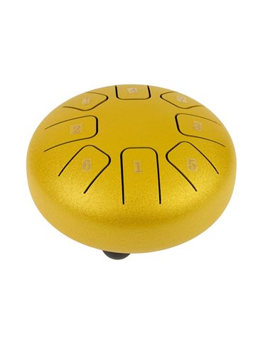 TONGUE DRUM HAYMAN DE 6” DO MAYOR 8 NOTAS DORADO 2