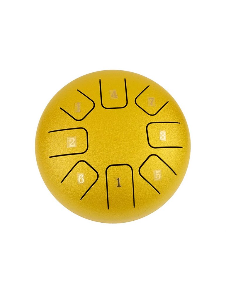 TONGUE DRUM HAYMAN DE 6” DO MAYOR 8 NOTAS DORADO