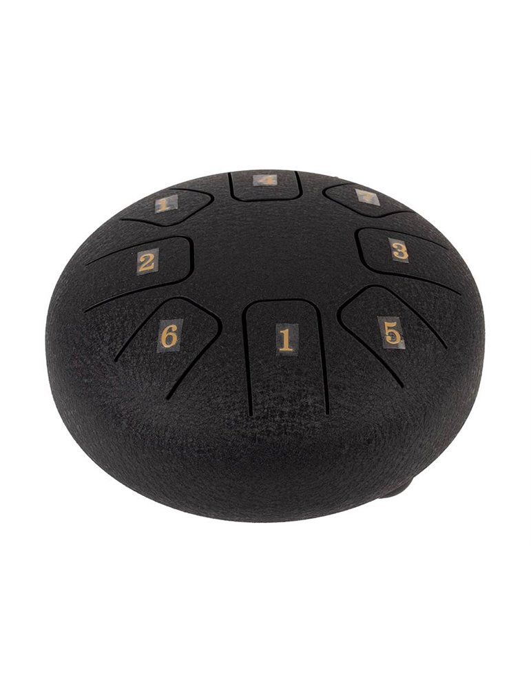 TONGUE DRUM HAYMAN DE 6” DO MAYOR 8 NOTAS NEGRO