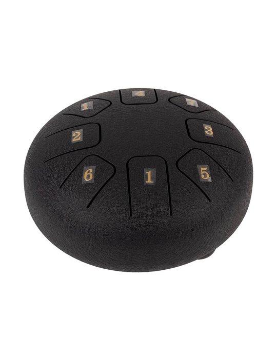 TONGUE DRUM HAYMAN DE 6” DO MAYOR 8 NOTAS NEGRO
