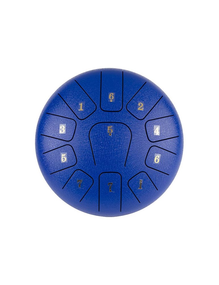 TONGUE DRUM HAYMAN DE 10” DO MAYOR 11 NOTAS AZUL