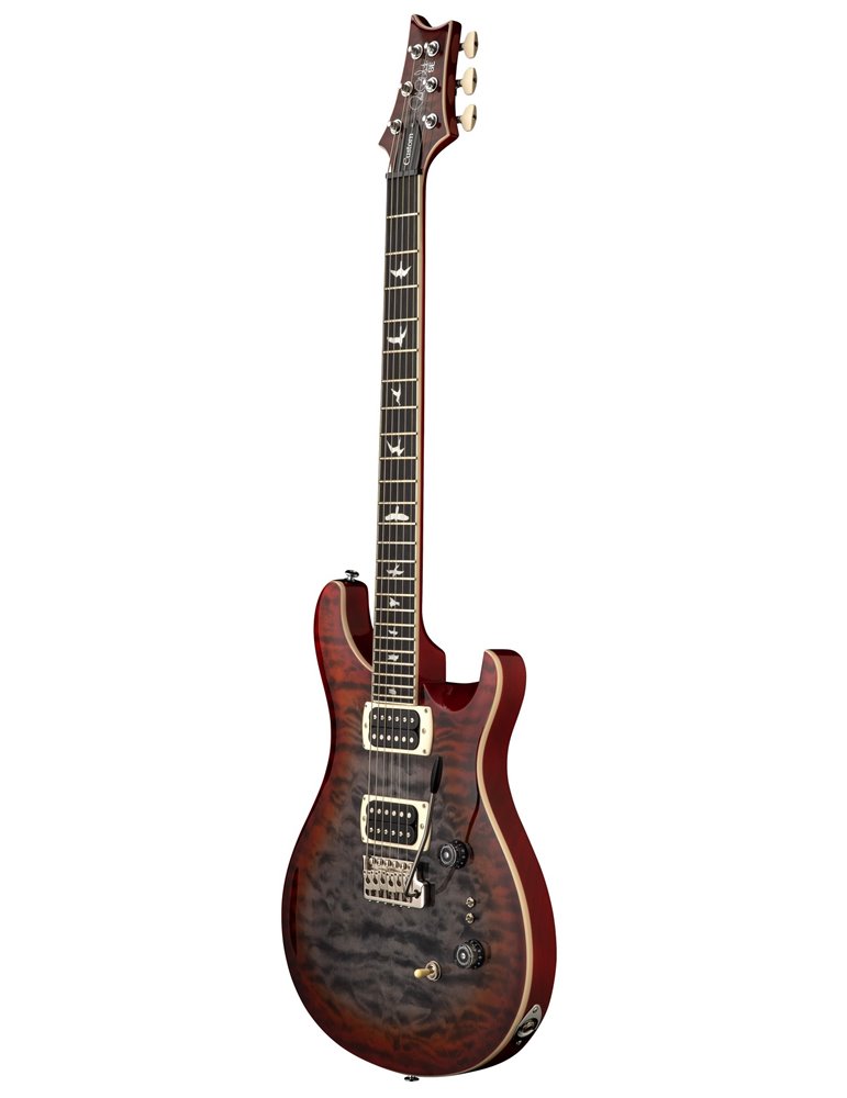 SE CUSTOM 24-08 QUILT CHARCOAL CHERRY BURST