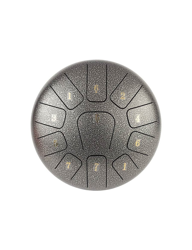 TONGUE DRUM HAYMAN DE 10” DO MAYOR 11 NOTAS GRIS
