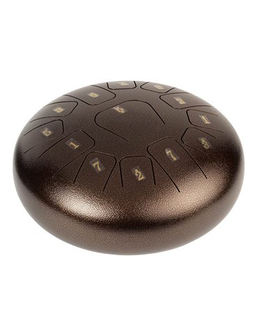 TONGUE DRUM HAYMAN DE 12” DO MAYOR 13 NOTAS MARRÓN 2